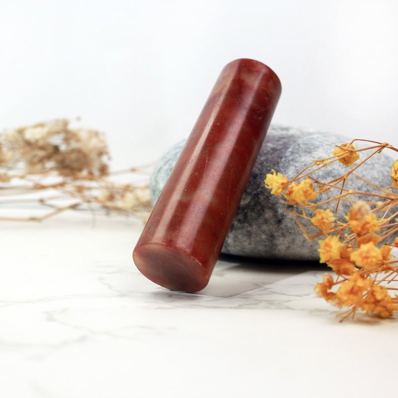 客制化手工印章圆印-|漳州石-1.8 CM||手工篆刻印章 - 印章/印台 - 石頭 