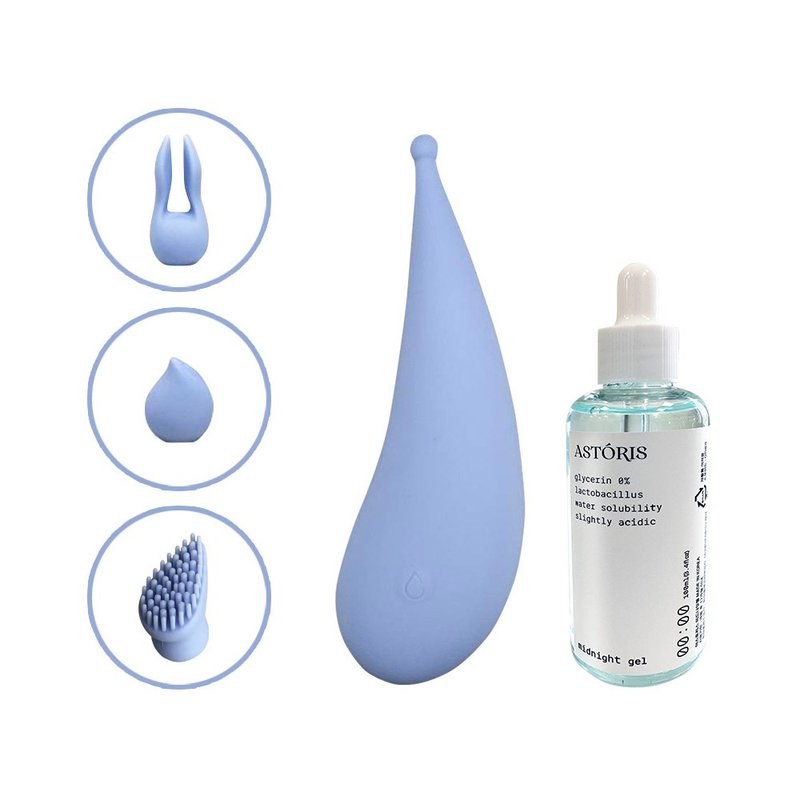 ASTORIS. TEARS small teardrop lubrication set l can replace 3 types of head numbing teasing stimulation - สินค้าผู้ใหญ่ - ซิลิคอน 