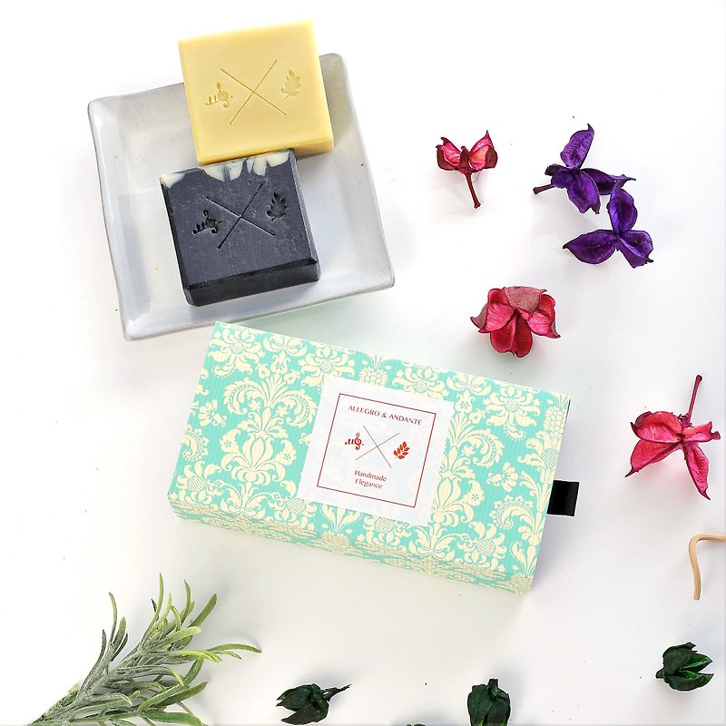 Handmade soap gift box mother's day / birthday gift - ครีมอาบน้ำ - พืช/ดอกไม้ 