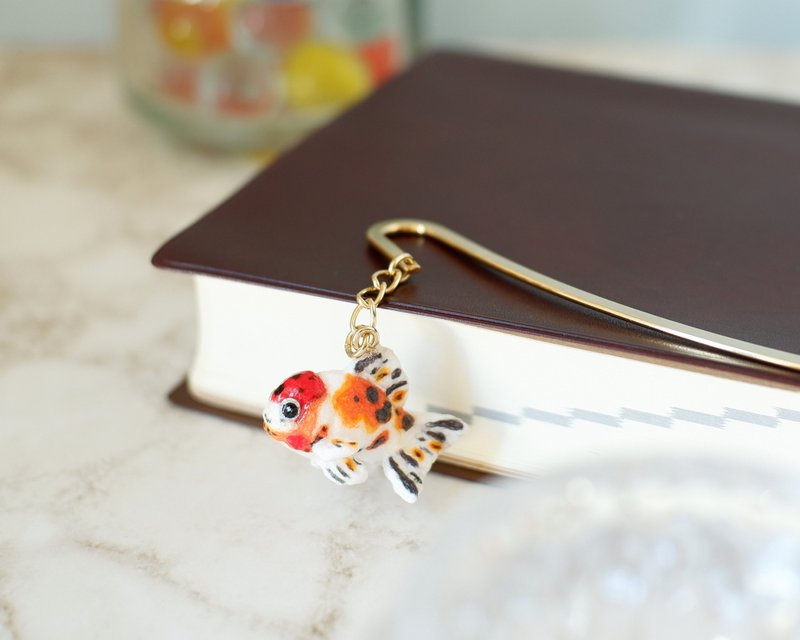 Washi paper accessories Bookmark Goldfish Azuma Nishiki/Tou Kin - ที่คั่นหนังสือ - กระดาษ สีแดง