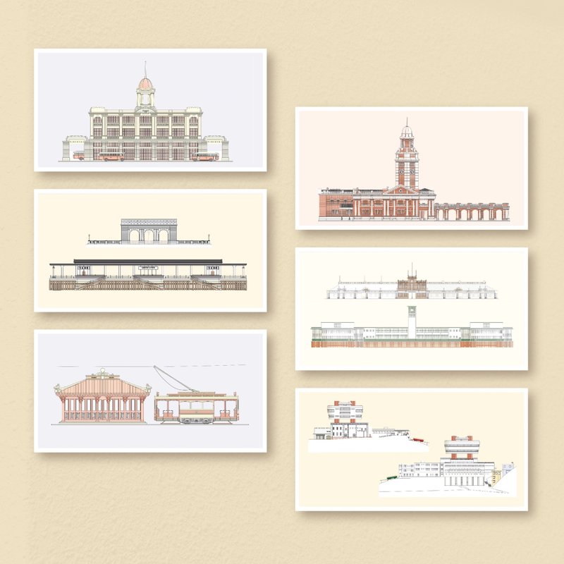 [Hong Kong Historic Buildings Series] Postcard__Transportation - การ์ด/โปสการ์ด - กระดาษ 