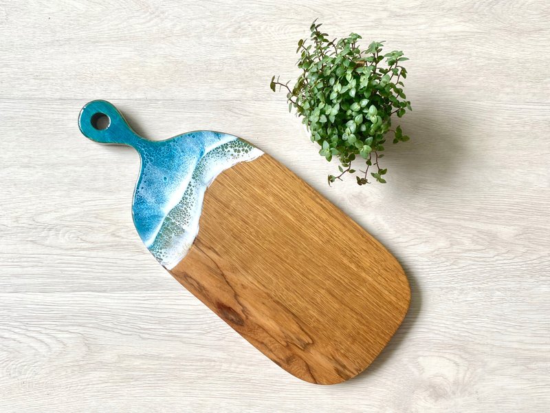 Cheese Board (M), Ocean Theme, Wedding Gift, Home Gift - 盤子/餐盤/盤架 - 木頭 透明