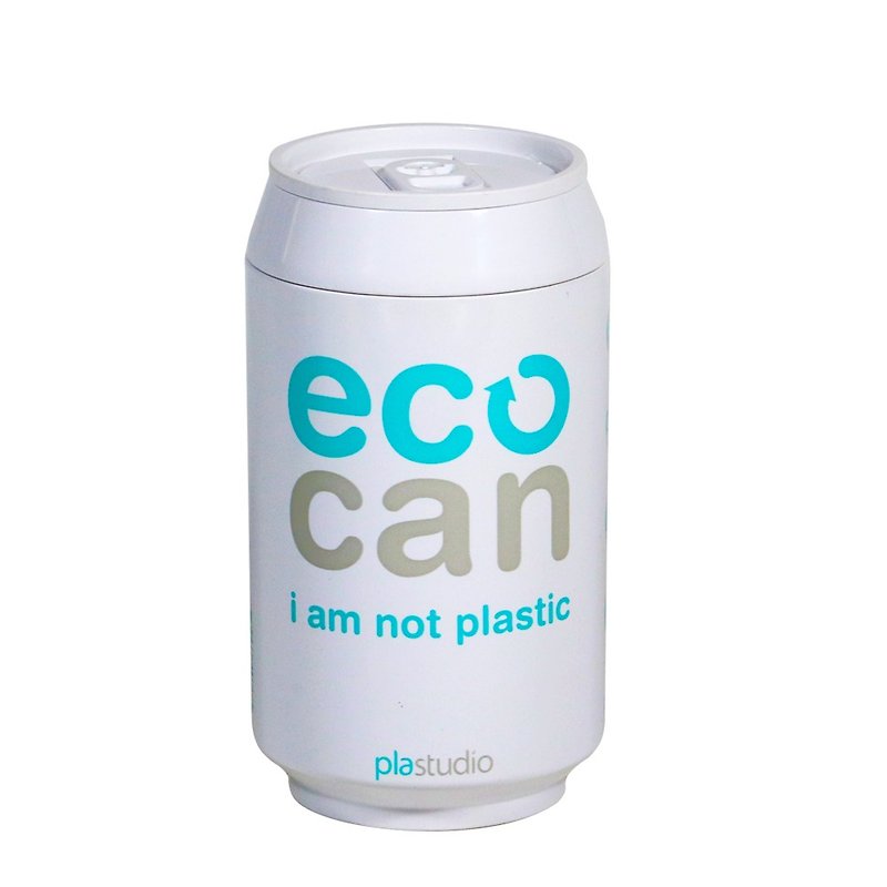 PLAStudio-ECO CAN-280ml-Made from Plant-White - Mugs - Eco-Friendly Materials White