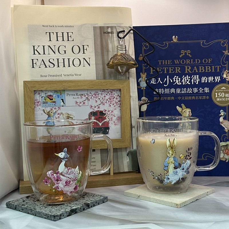比得兔雙層玻璃杯2件組/430ml - 玻璃杯 - 玻璃 