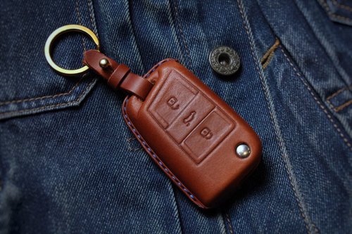 TTP leathers 波賽頓手工皮件 【現貨版】斯柯達 Skoda Superb Fabia Kodiaq Scala汽車鑰匙皮套