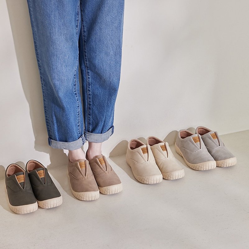 (容量加大)足部減壓!3D步態平衡健康機能鞋 - 女款休閒鞋 - 人造皮革 白色