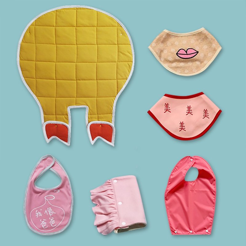 Barbie Wardrobe [CLARECHEN] Anti-kick quilt + bib for newborn baby gift full moon rich 5 in gift box - Baby Gift Sets - Cotton & Hemp Pink