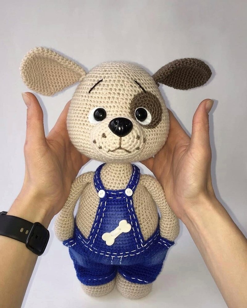 Digital Download - PDF. Crochet pattern Dog. DIY amigurumi toy tutorial