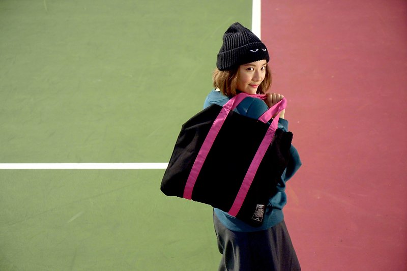 混色色のバッグ（コントラスト）香港設計肩背包斜背包潮服男装女装優性 - ショルダーバッグ - その他の素材 レッド