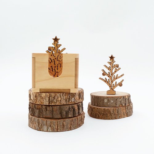 芬多森林 客製化 生日禮物 台灣檜木 多元收納盒-芬多聖誕 | 交換禮物 首選