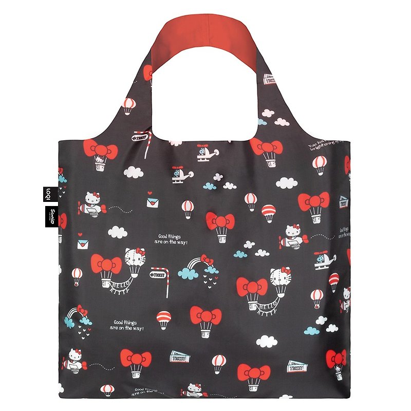 LOQI Shopping Bag-Sanrio Authorized (Hello Kitty Hot Air Balloon KT13) - Messenger Bags & Sling Bags - Polyester Multicolor