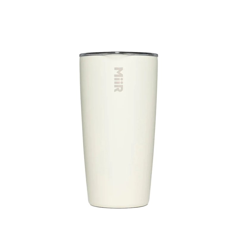 MiiR Vacuum-Insulated (stays hot/cold) Tumbler 16oz/473ml Sandstone White - Vacuum Flasks - Stainless Steel White