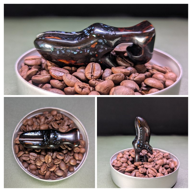 手沖壺嘴 鯨魚 特殊版 - 咖啡壺/手沖壺 - 木頭 咖啡色