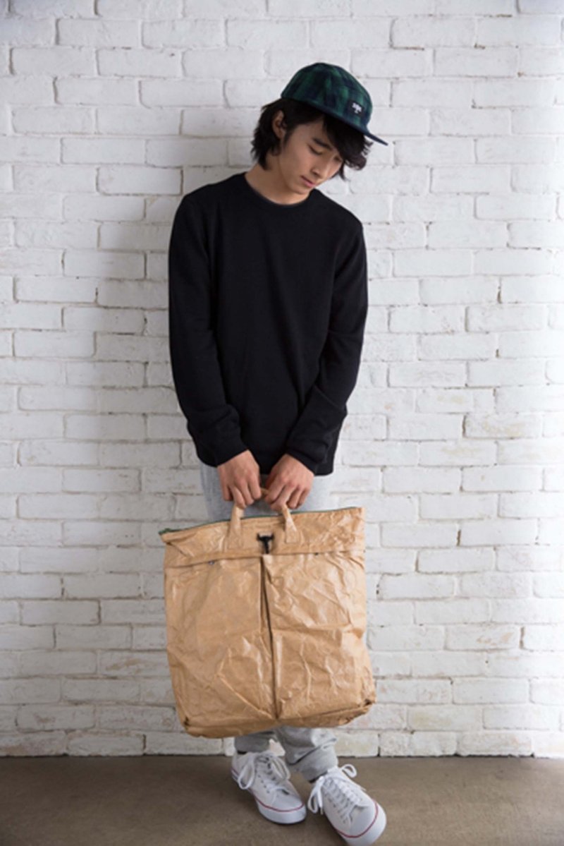 日本 Flybag經典飛行包 - 側背包/斜背包 - 其他人造纖維 卡其色