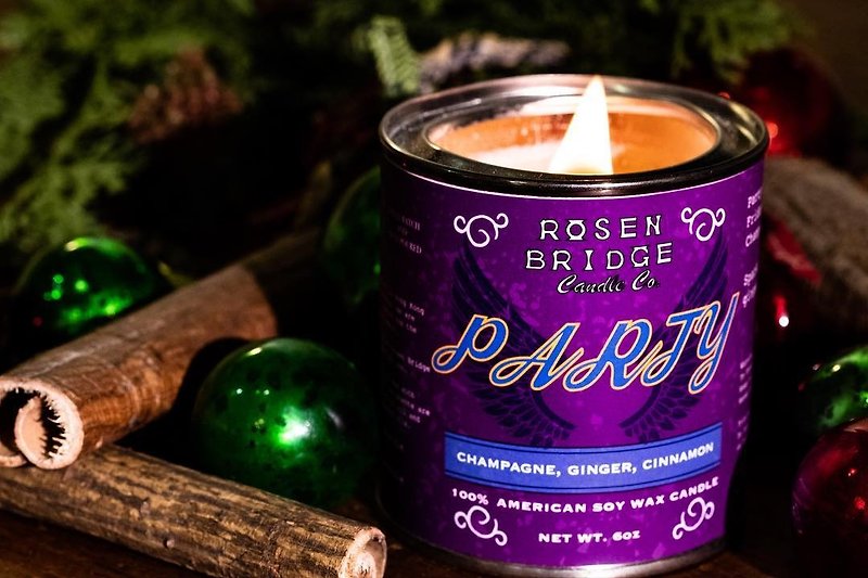 ROSEN BRIDGE Candle Party - Candles & Candle Holders - Wax Purple