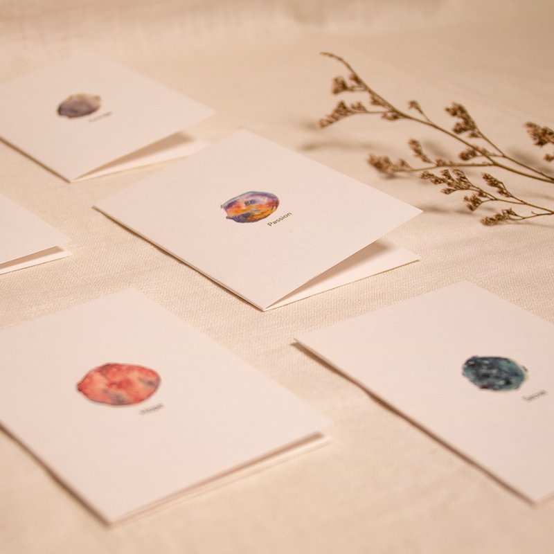 Pocket Card / I want to send you a whole series of planets - Cards & Postcards - Paper White