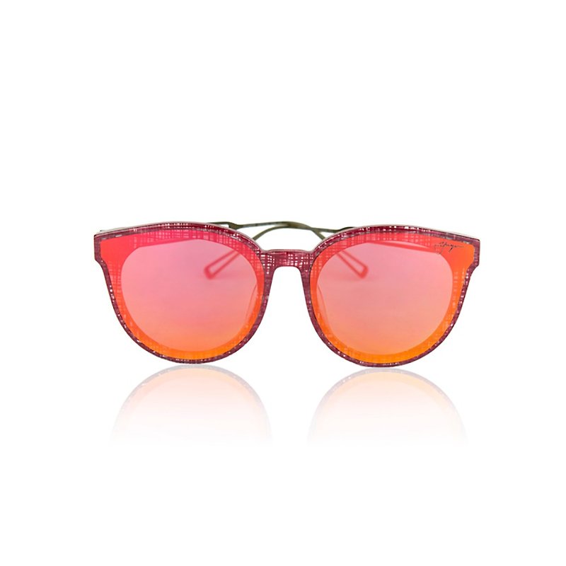 power力量美系列 太陽眼鏡-Power格紋驕傲紅 - 眼鏡/眼鏡框 - 其他材質 紅色