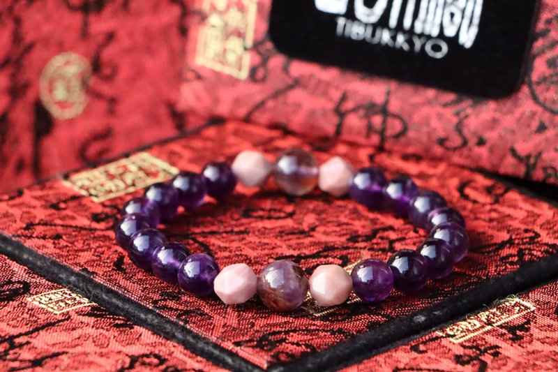 Amethyst beads bracelets8mm - สร้อยข้อมือ - คริสตัล 