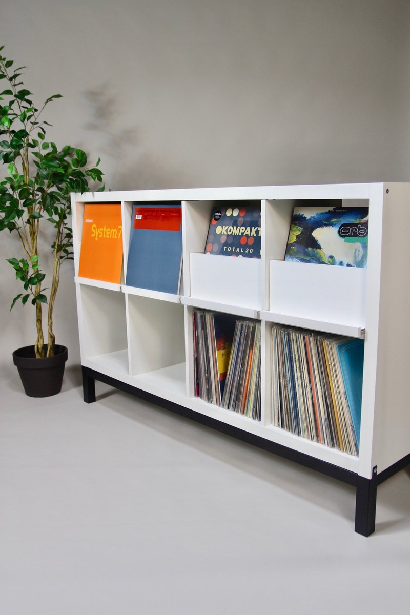 IKEA Kallax LP Vinyl Record Storage Unit Drawer*Rack Cabinet Box Shelf Dj Insert - Wardrobes & Shoe Cabinets - Wood White