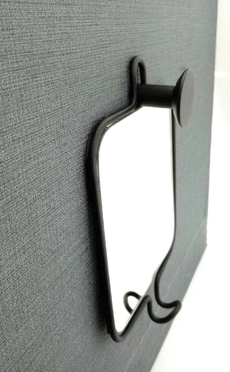 Wall lock dual-use hook mirror - Hangers & Hooks - Other Metals Black