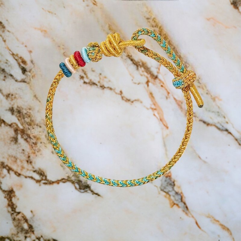 [Xianzhibao] Five Elements Braided Dragon Bracelet The little man stays away from the nobles - Bracelets - Thread 