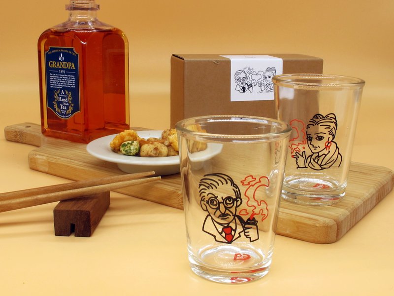 沙特波娃巴黎戀人對杯組 - 玻璃杯 - 玻璃 透明