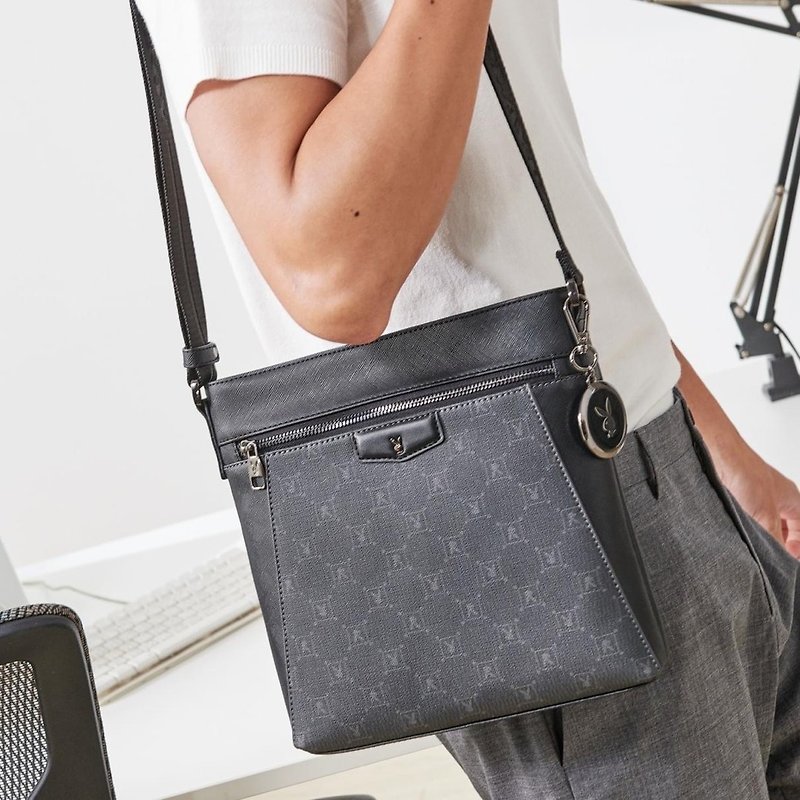PLAYBOY - Sink Crossbody Bag Conquer - Gray - Messenger Bags & Sling Bags - Other Materials Gray