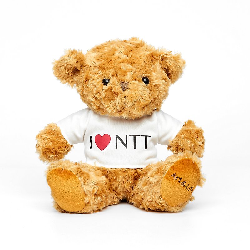 NTT TEDDY (白T) - 玩偶/公仔 - 聚酯纖維 