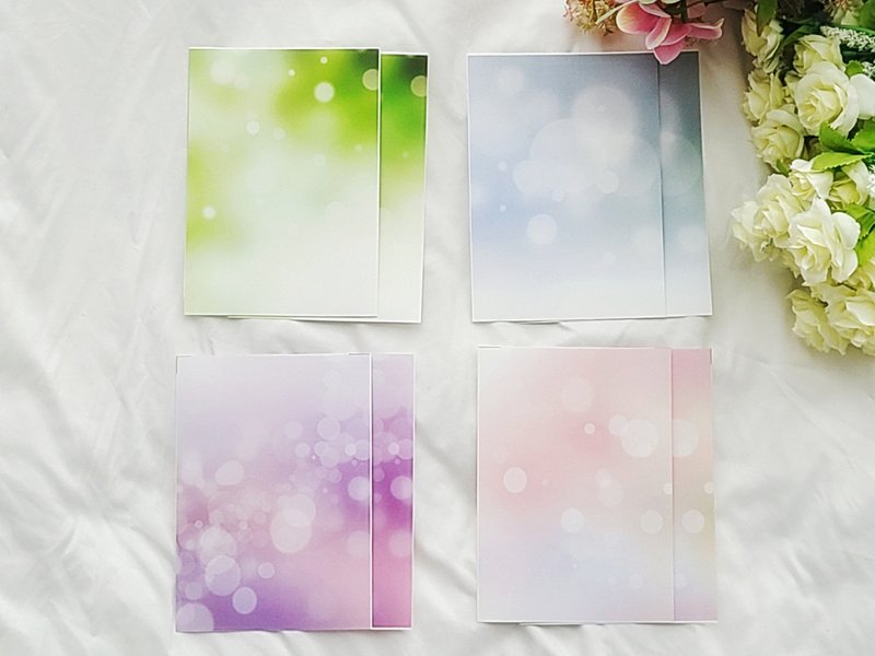 Spring Series- Spring Background Paper 4MIX PET (philip's store) - 貼紙 - 紙 多色