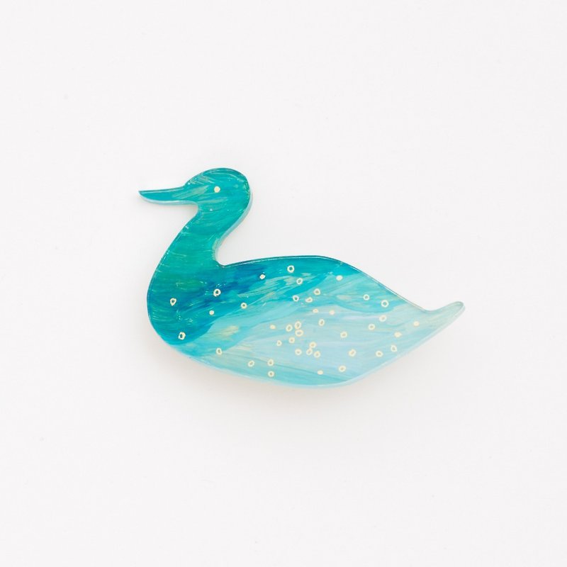 Picture of brooch [bird] - Brooches - Acrylic Blue
