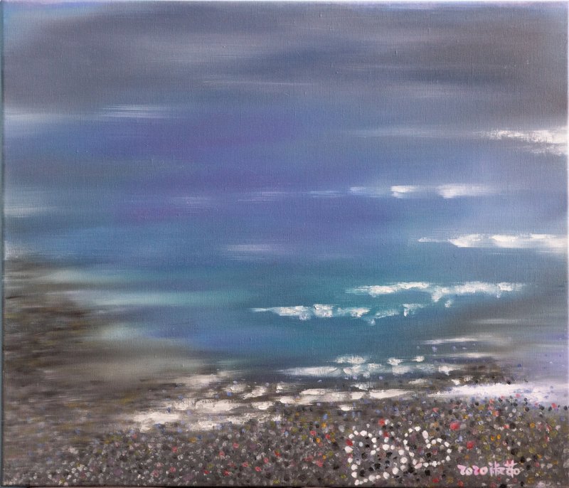 蔡淑茹油畫創作 心心相印.愛情海 - 海報/掛畫/掛布 - 防水材質 