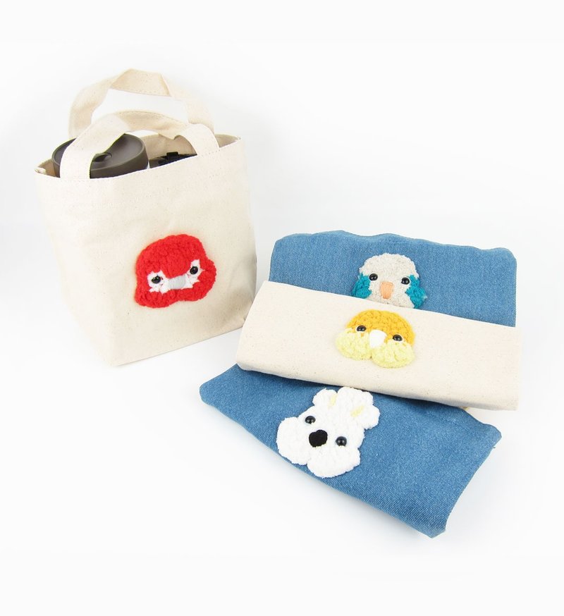 【季節轉換限定商品優惠 】胚布 牛仔布 提袋系列 - 零錢包/小錢包 - 其他人造纖維 多色