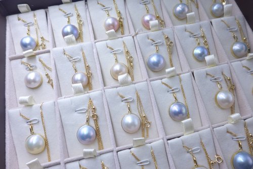 Tooo Mini 已停產(福袋) 多色 復古風18K日本Mabe Pearl馬貝珠項鍊