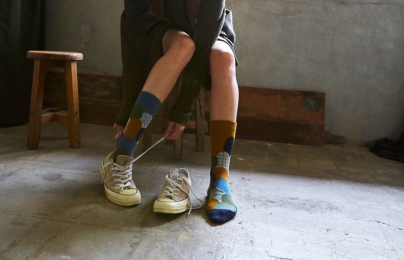 靴下ウドゥンヒル / irregular / socks / wood - ソックス - コットン・麻 多色