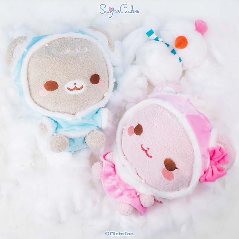 SugarCubs Plushies Set (Lovely Winter) - 公仔模型 - 聚酯纖維 粉紅色