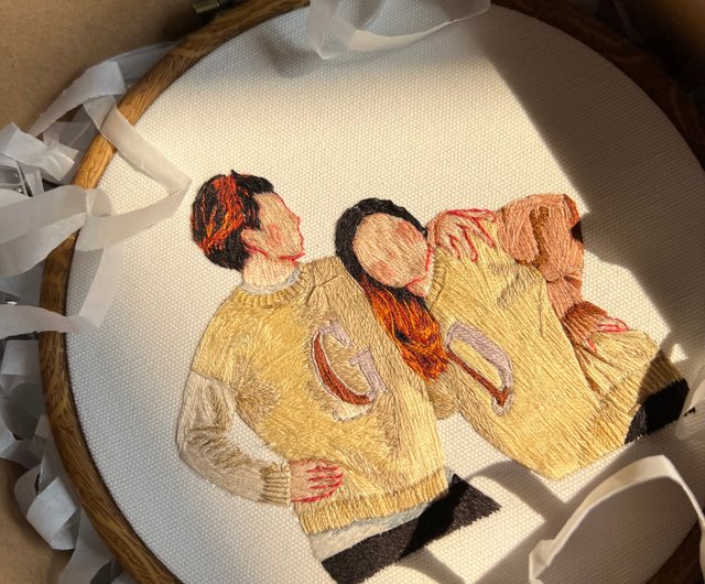 刺繍の絵 水泳競技 - 刺繍図案（初級）