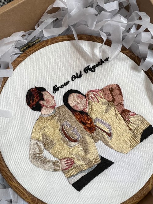 顔なし刺繍 Lサイズ - ショップ 25aaugust ウォールデコ・壁紙