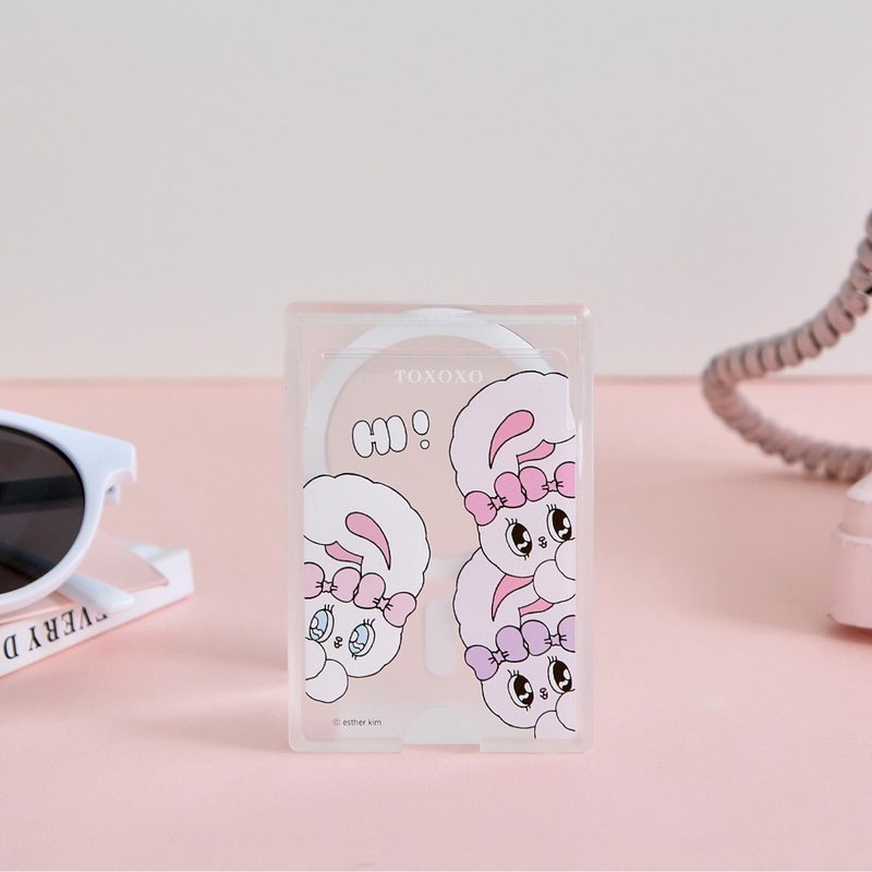 Aisler Bunny Cute Probe MagSafe Magnetic Card Holder - Phone Accessories - Plastic Transparent