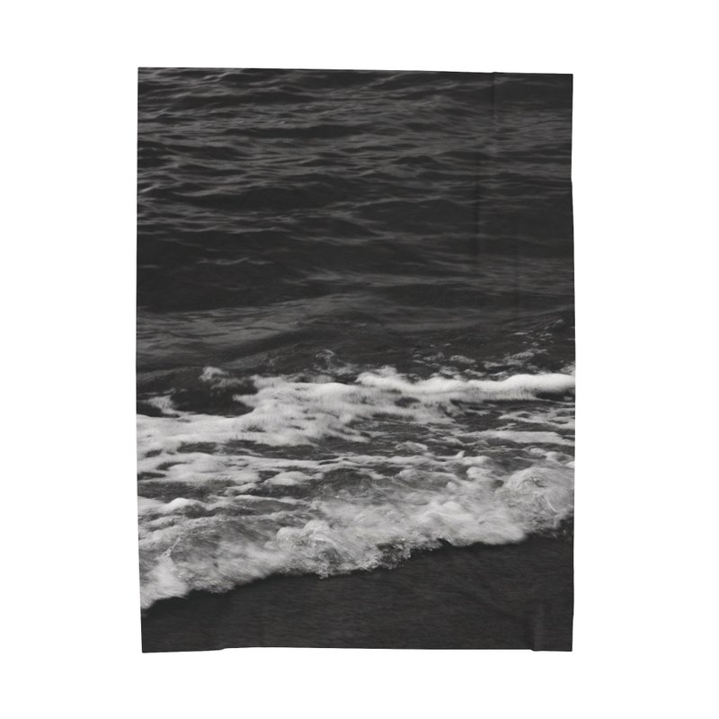 Mono Mood Sea Blanket - gussurï - ผ้าห่ม - เส้นใยสังเคราะห์ สีเงิน