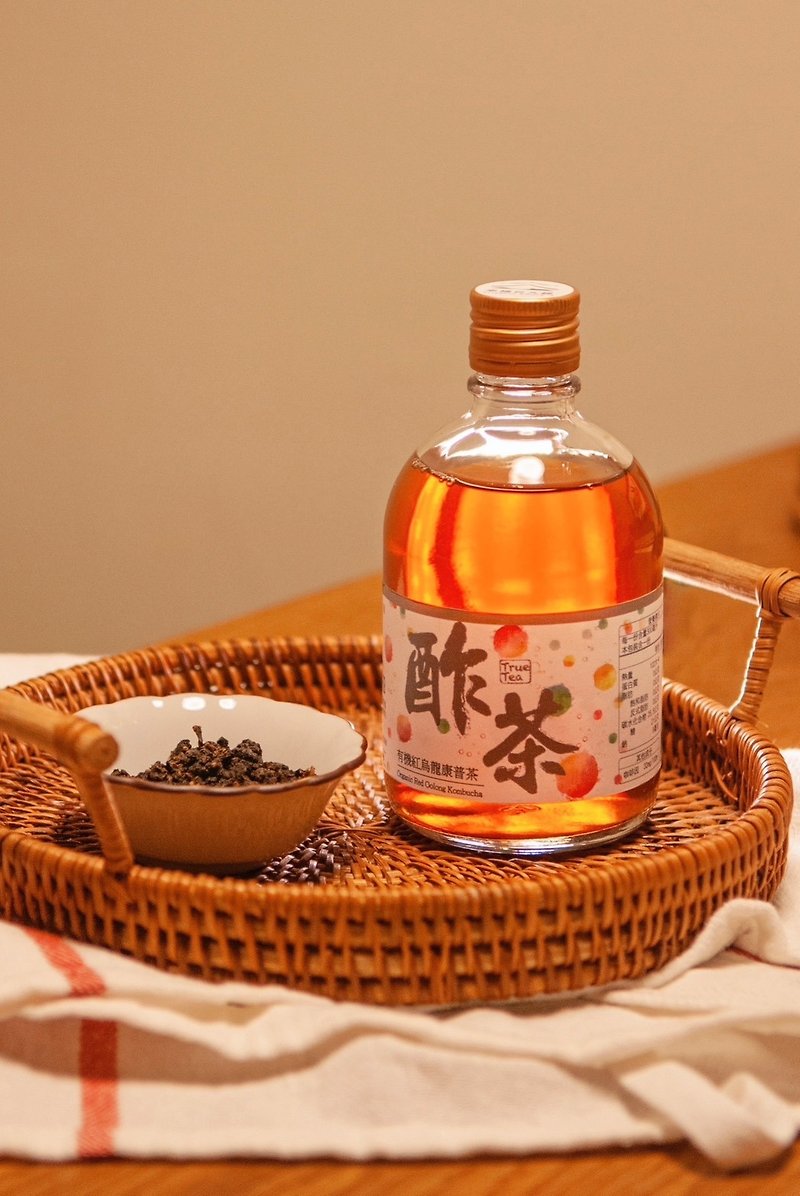 Yuanli Brewing x Lianji Tea House Jointly Branded Organic Red Oolong Kombucha - น้ำส้มสายชู - อาหารสด สีกากี