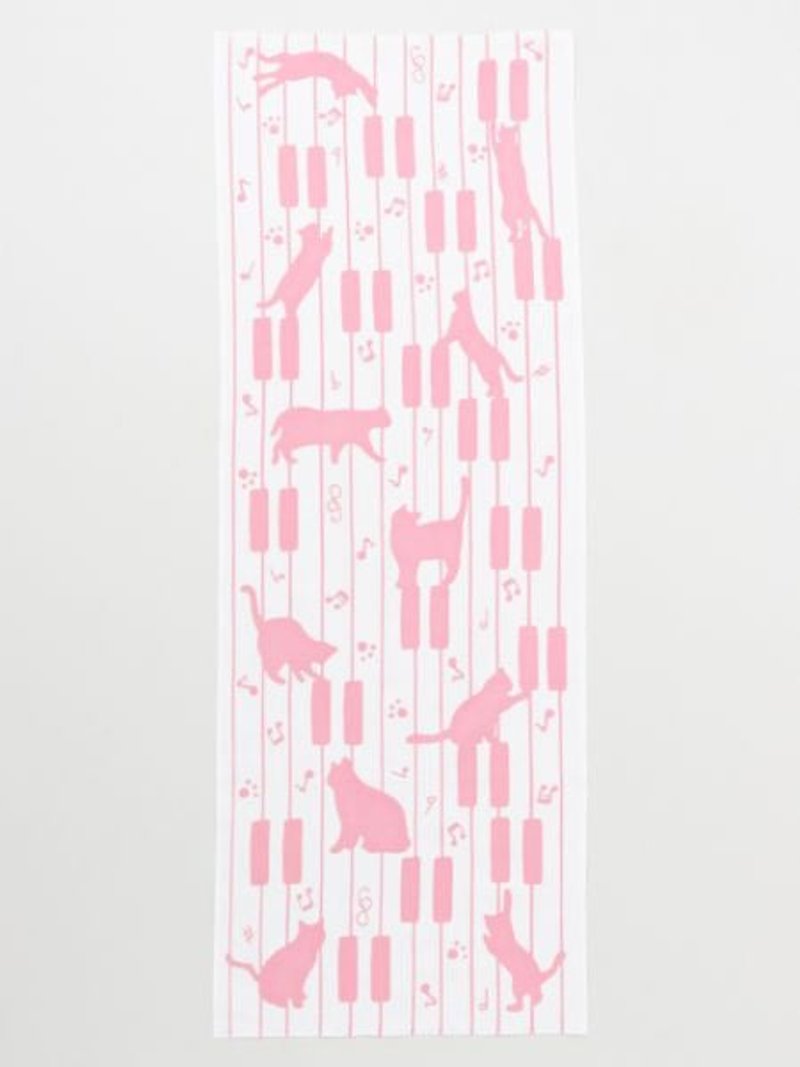 Piano Cat TENUGUI Towel - 毛巾/浴巾 - 其他材質 