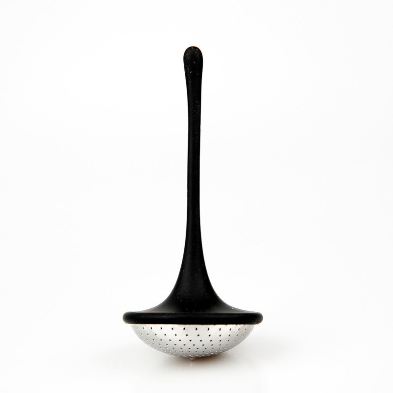 The tipsy topsy  / Tea-totum / Kitchen Utensils / tea infuser - Teapots & Teacups - Silicone Black