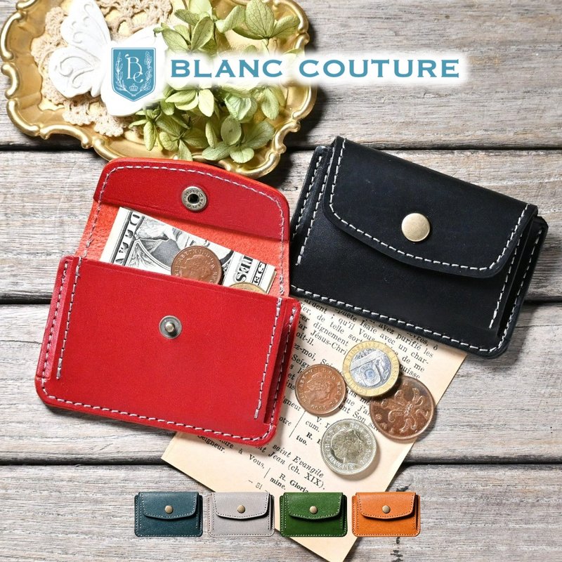 零錢包 卡夾 多功能 迷你錢包 皮革 - 錢包/皮夾/長短夾 - 真皮 黑色