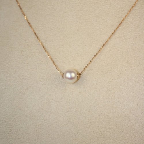 Petit Madam Jewelry 【Akoya珍珠】18K 日本Akoya天女級粉皮光 8.4mm海水珍珠項鍊