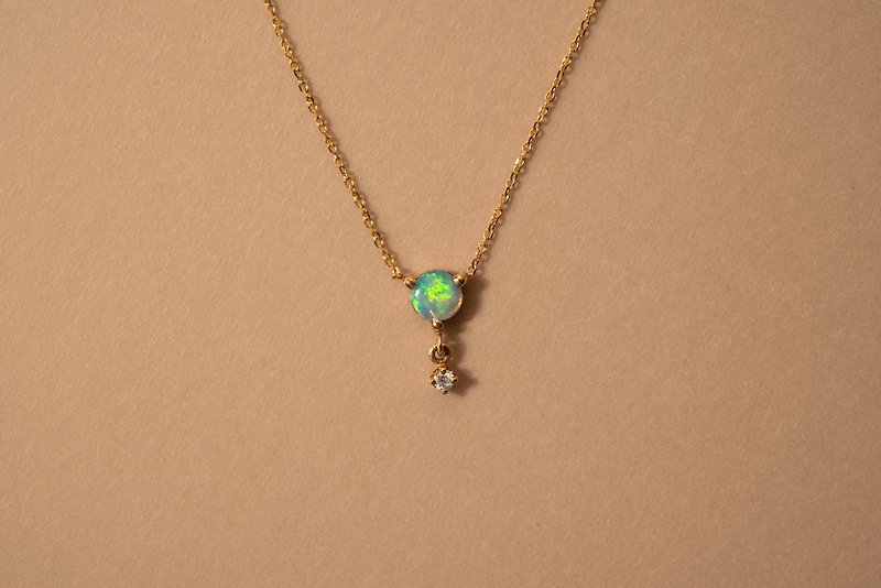 After the Rain Series - Raindrop Necklace - Necklaces - Gemstone Gold