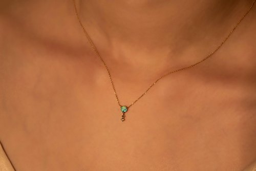 Louise diamond & topaz necklace - Hanka In – Joée Paris