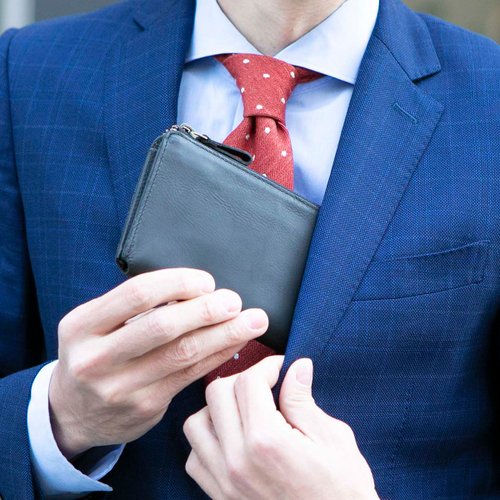 TIDY2.0 ビジネス用 長財布 傷がつきにくい メンズ 通勤 仕事用 大容量