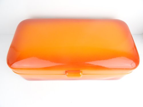 ヴィンテージ レトロ アンティークROSSIGNOL ブレッドケース オレンジ