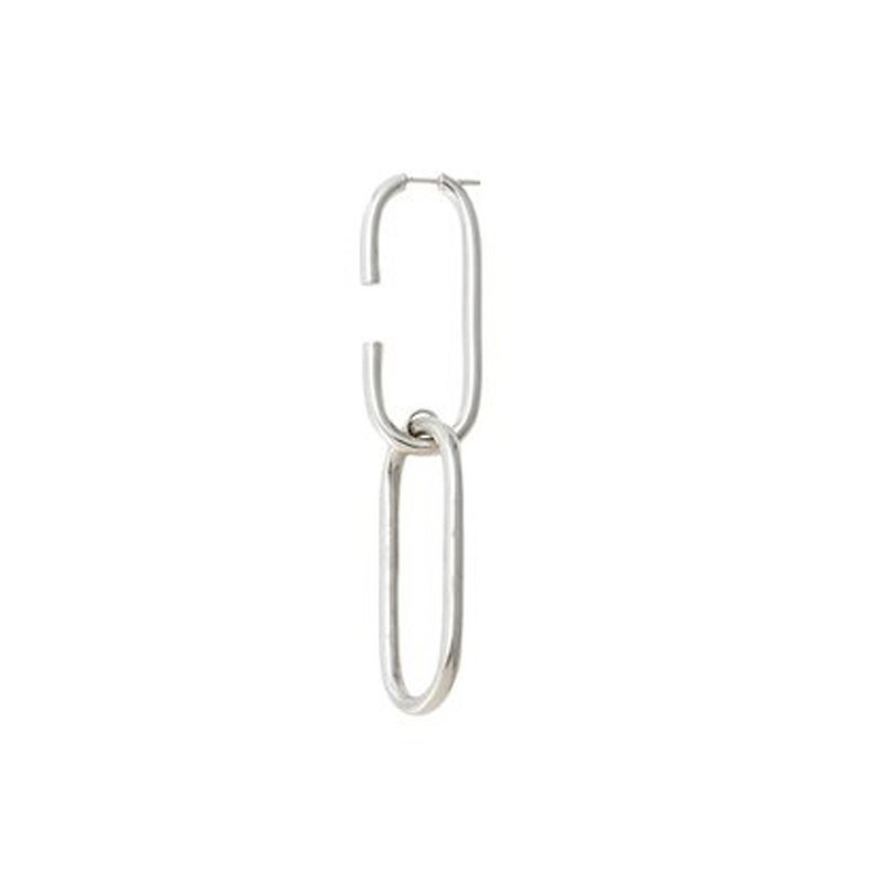 Oval link classic earrings - ต่างหู - เงินแท้ สีทอง