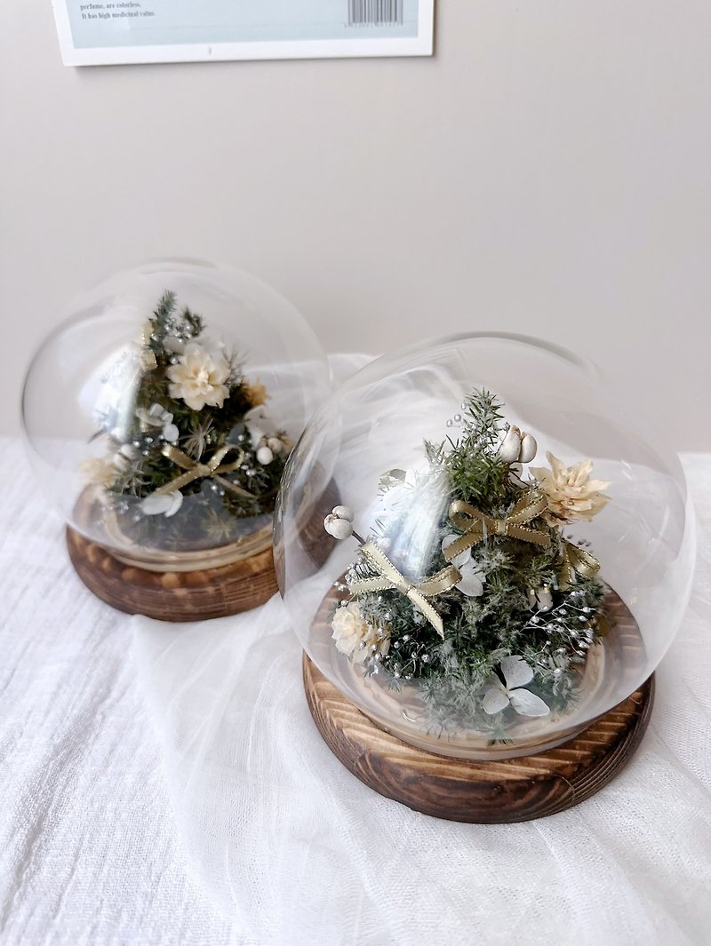 Christmas limited edition/glass cup cover/Christmas gift/exchange gift - Dried Flowers & Bouquets - Plants & Flowers 